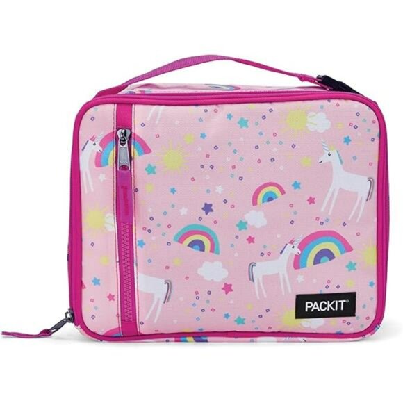 Freezable lunch box bag reusable insulated cooler tote for kids school lunch - Picture 7 of 7